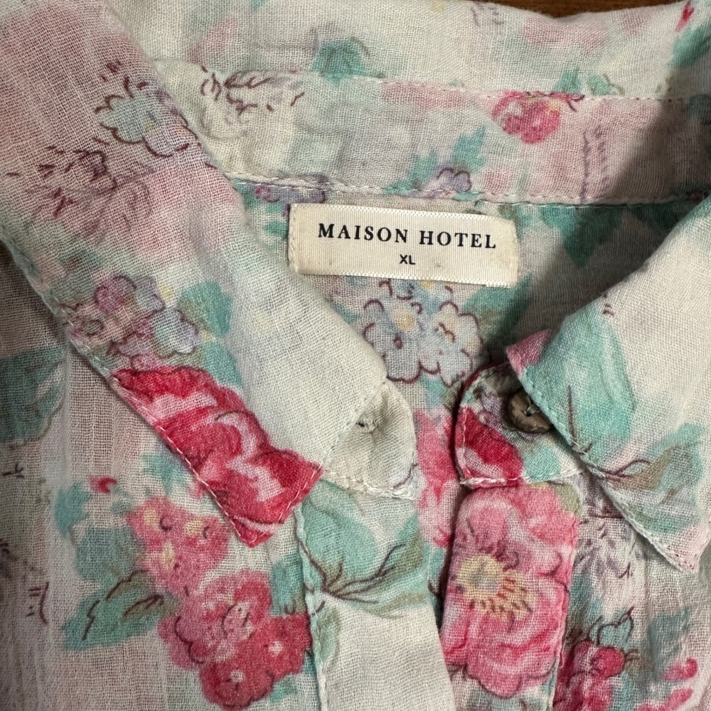 Maison Hotel Giorgia Blouse Candy Roses, Luxury Cottage Boho Romantic Career XL - Picture 10 of 12